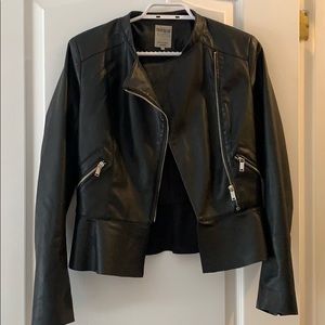Faux leather jacket